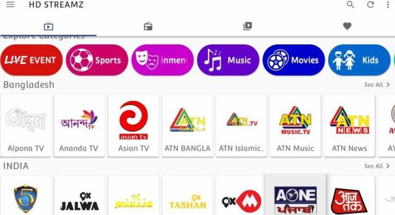 9+ Tính Năng Nổi Bật của HD Streamz APK